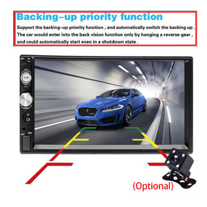 AMPrime Universal 2 din Car Multimedia Player Autoradio 2din Stereo 7" Touch Screen Video MP5 Player Auto Radio Backup Camera