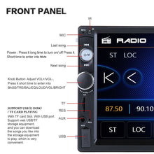 Load image into Gallery viewer, Podofo 2 din Car Radio 7&quot; HD Autoradio Multimedia Player 2DIN Touch Screen Auto audio Car Stereo MP5 Bluetooth USB TF FM Camera
