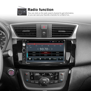 AMPrime Universal 2 din Car Multimedia Player Autoradio 2din Stereo 7" Touch Screen Video MP5 Player Auto Radio Backup Camera