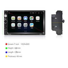 Load image into Gallery viewer, AMPrime Universal 2 din Car Multimedia Player Autoradio 2din Stereo 7&quot; Touch Screen Video MP5 Player Auto Radio Backup Camera
