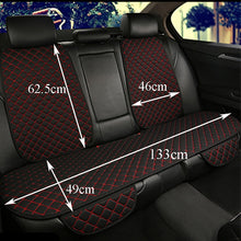 Load image into Gallery viewer, Large Size Flax Car Seat Cover Protector Linen Front or Rear Seat Back Cushion Pad Mat Backrest for Auto Interior Truck Suv Van
