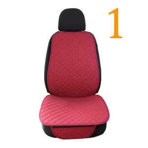 Large Size Flax Car Seat Cover Protector Linen Front or Rear Seat Back Cushion Pad Mat Backrest for Auto Interior Truck Suv Van