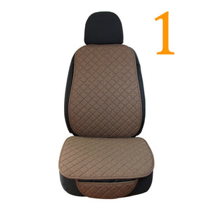 Large Size Flax Car Seat Cover Protector Linen Front or Rear Seat Back Cushion Pad Mat Backrest for Auto Interior Truck Suv Van