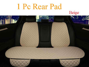 Large Size Flax Car Seat Cover Protector Linen Front or Rear Seat Back Cushion Pad Mat Backrest for Auto Interior Truck Suv Van