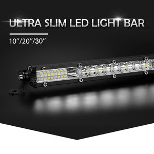 Ultra Slim 10 20 30 inch led light bar 12V 24V Led Bar Combo Spot Flood Driving Light for Jeep ATV Trucks Tractor off road 4x4