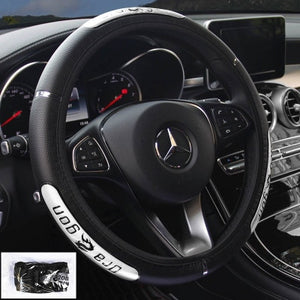 Car Steering Wheel Covers 100% Brand New Reflective Faux Leather  Elastic China Dragon Design Auto Steering Wheel Protector