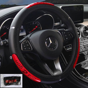 Car Steering Wheel Covers 100% Brand New Reflective Faux Leather  Elastic China Dragon Design Auto Steering Wheel Protector