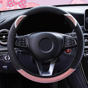 LEEPEE Cute Cartoon Cat Ear Steering Wheel Cover Universal Car-styling Car Steering-Wheel Handle Covers Auto Decoration