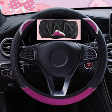 Load image into Gallery viewer, LEEPEE Cute Cartoon Cat Ear Steering Wheel Cover Universal Car-styling Car Steering-Wheel Handle Covers Auto Decoration
