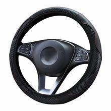 Load image into Gallery viewer, Car Steering Wheel Cover  Breathable Anti Slip PU Steering Covers Suitable 37-38cm Auto steering wheel protective Decoration
