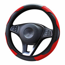 Load image into Gallery viewer, Car Steering Wheel Cover  Breathable Anti Slip PU Steering Covers Suitable 37-38cm Auto steering wheel protective Decoration
