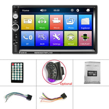 Load image into Gallery viewer, Podofo 2 din Car Radio 7&quot; HD Autoradio Multimedia Player 2DIN Touch Screen Auto audio Car Stereo MP5 Bluetooth USB TF FM Camera
