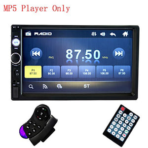 Podofo 2 din Car Radio 7" HD Autoradio Multimedia Player 2DIN Touch Screen Auto audio Car Stereo MP5 Bluetooth USB TF FM Camera