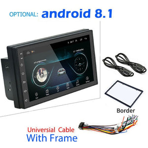 Podofo 2 din Car Radio 2.5D GPS Android Multimedia Player Universal 7" audio Navigation For Volkswagen Nissan Hyundai Kia Toyota