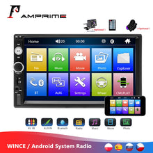 Load image into Gallery viewer, AMPrime Universal 2 din Car Multimedia Player Autoradio 2din Stereo 7&quot; Touch Screen Video MP5 Player Auto Radio Backup Camera
