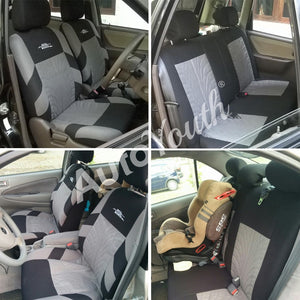 AUTOYOUTH Brand Embroidery Car Seat Covers Set Universal Fit Most Cars Covers with Tire Track Detail Styling Car Seat Protector