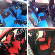 Load image into Gallery viewer, AUTOYOUTH Brand Embroidery Car Seat Covers Set Universal Fit Most Cars Covers with Tire Track Detail Styling Car Seat Protector
