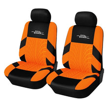 Load image into Gallery viewer, AUTOYOUTH Brand Embroidery Car Seat Covers Set Universal Fit Most Cars Covers with Tire Track Detail Styling Car Seat Protector
