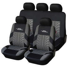 Load image into Gallery viewer, AUTOYOUTH Brand Embroidery Car Seat Covers Set Universal Fit Most Cars Covers with Tire Track Detail Styling Car Seat Protector
