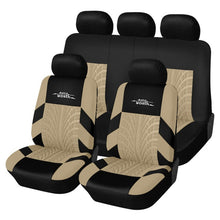 Load image into Gallery viewer, AUTOYOUTH Brand Embroidery Car Seat Covers Set Universal Fit Most Cars Covers with Tire Track Detail Styling Car Seat Protector
