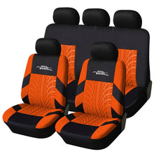 Load image into Gallery viewer, AUTOYOUTH Brand Embroidery Car Seat Covers Set Universal Fit Most Cars Covers with Tire Track Detail Styling Car Seat Protector
