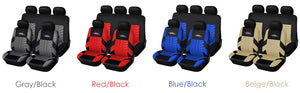 AUTOYOUTH Brand Embroidery Car Seat Covers Set Universal Fit Most Cars Covers with Tire Track Detail Styling Car Seat Protector