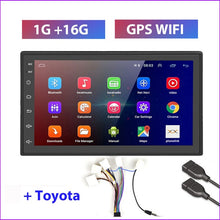 Load image into Gallery viewer, Podofo 2 Din Android Car Radio GPS Bluetooth Audio Stereo WIFI USB FM 2Din Auto Autoradio For VW Nissan Hyundai toyota CR-V KIA
