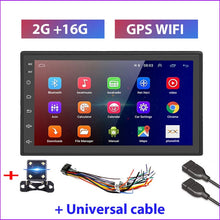 Load image into Gallery viewer, Podofo 2 Din Android Car Radio GPS Bluetooth Audio Stereo WIFI USB FM 2Din Auto Autoradio For VW Nissan Hyundai toyota CR-V KIA
