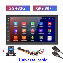 Load image into Gallery viewer, Podofo 2 Din Android Car Radio GPS Bluetooth Audio Stereo WIFI USB FM 2Din Auto Autoradio For VW Nissan Hyundai toyota CR-V KIA
