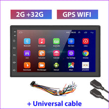 Load image into Gallery viewer, Podofo 2 Din Android Car Radio GPS Bluetooth Audio Stereo WIFI USB FM 2Din Auto Autoradio For VW Nissan Hyundai toyota CR-V KIA
