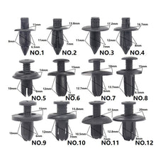 Load image into Gallery viewer, 50 Pcs Push in 6mm 6.5mm 7mm 8mm expansion retainer clip For Car Engine Cover Door Trim Panel Bumper Trunk Fender Fastener Rivet
