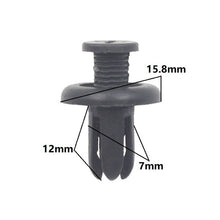 Load image into Gallery viewer, 50 Pcs Push in 6mm 6.5mm 7mm 8mm expansion retainer clip For Car Engine Cover Door Trim Panel Bumper Trunk Fender Fastener Rivet
