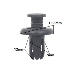 50 Pcs Push in 6mm 6.5mm 7mm 8mm expansion retainer clip For Car Engine Cover Door Trim Panel Bumper Trunk Fender Fastener Rivet