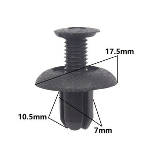 50 Pcs Push in 6mm 6.5mm 7mm 8mm expansion retainer clip For Car Engine Cover Door Trim Panel Bumper Trunk Fender Fastener Rivet